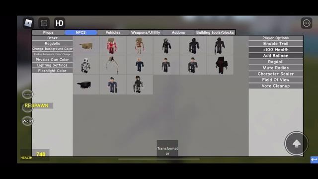 transforming into random things in rays mod (roblox garrys mod gameplay) смотреть онлайн