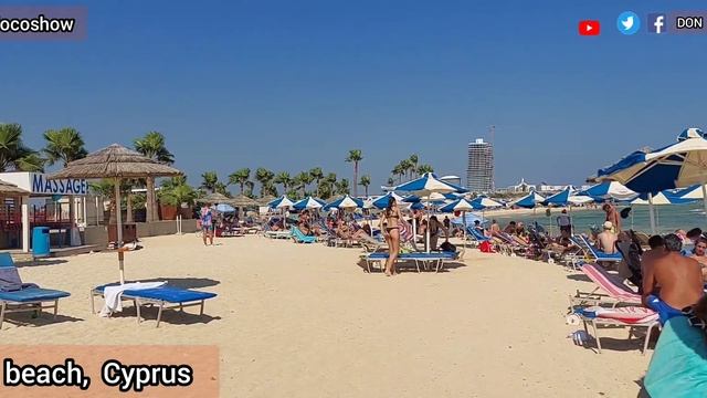Ayia Thekla beach// Ayia thekla beach walk. смотреть онлайн