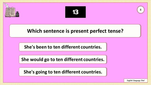 English Language Tenses  (Mixed Test)