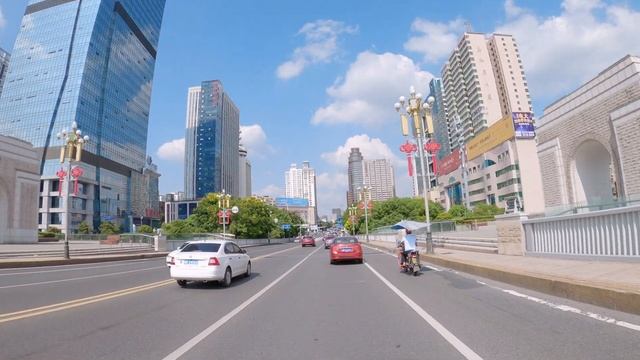 Driving Downtown Zhuzhou | Hunan, China | 4K | 湖南株洲 смотреть онлайн
