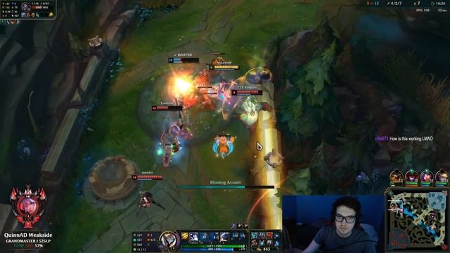 QUINN SUPPORT IS ACTUALLY VIABLE IN SEASON 12! (FULL TANK WITH AFTERSHOCK) - League of Legends смотреть онлайн