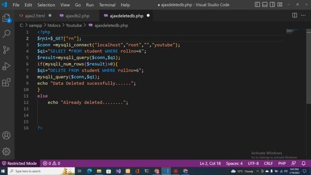 how to delete data from database using ajax |learn JAVA |web development tutorial #95 |Joiya Academ смотреть онлайн