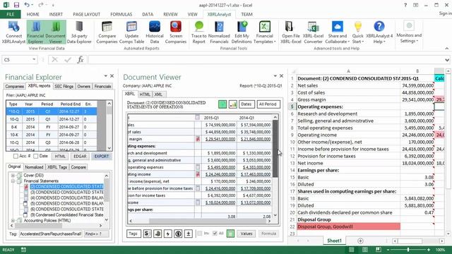 Load and Review Draft XBRL Filings in Excel смотреть онлайн