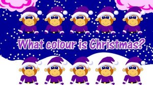 Colors What Color is Christmas Song English GenkiEnglish