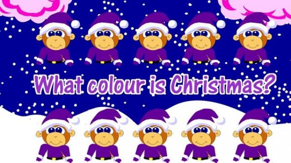 Colors What Color is Christmas Song English GenkiEnglish