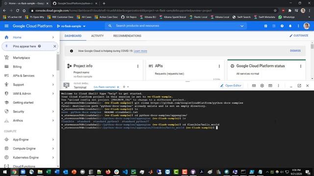 Google Cloud Platform Flask Python App Deployment смотреть онлайн
