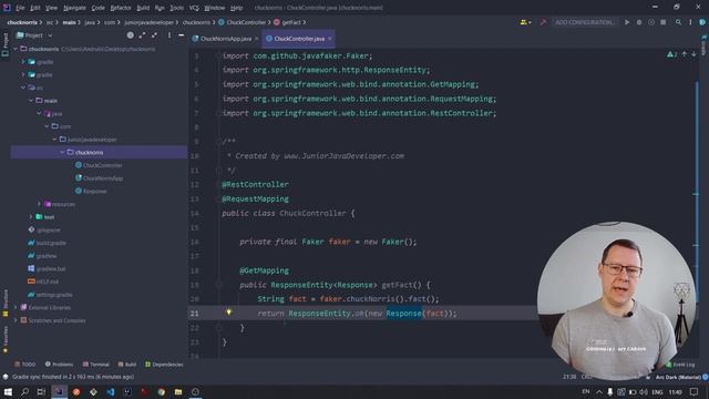 How to deploy Chuck Norris Rest API (Spring Boot Gradle) to Heroku смотреть онлайн