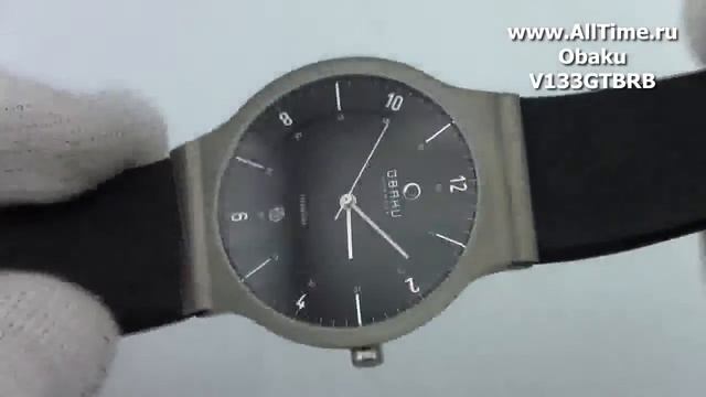 Обзор. Мужские наручные часы Obaku V133GTBRB смотреть онлайн