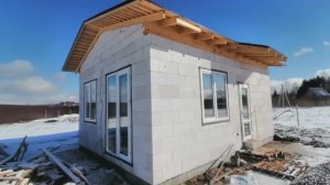 Маленький качественный домик из газобетона