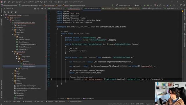 [Stream Archive | 2020-04-10] Implementing the outbox message publisher смотреть онлайн
