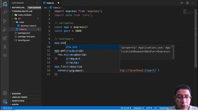 API-REST CON NODEJS EXPRESS TYPEORM y SQLite 1/2 смотреть онлайн