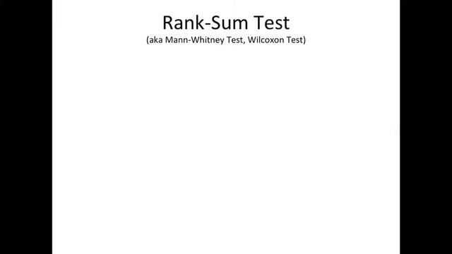 QAI 2.20: Overview of Rank-Sum смотреть онлайн