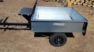 ПРИЦЕП ДЛЯ МОТОБЛОКА  Телега самосвальная ТПМ-500-1 ПРО BRAIT 105