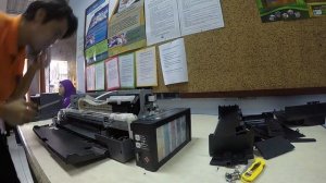 Change new Epson Roller LD Sub Assy L1300 Done...