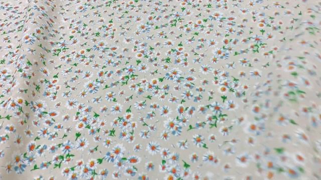 Полулен "Ромашки на суровом", ш.1.55м, лен -30%, хлопок-70 %, 140гр/м.кв АРТ 2503 смотреть онлайн