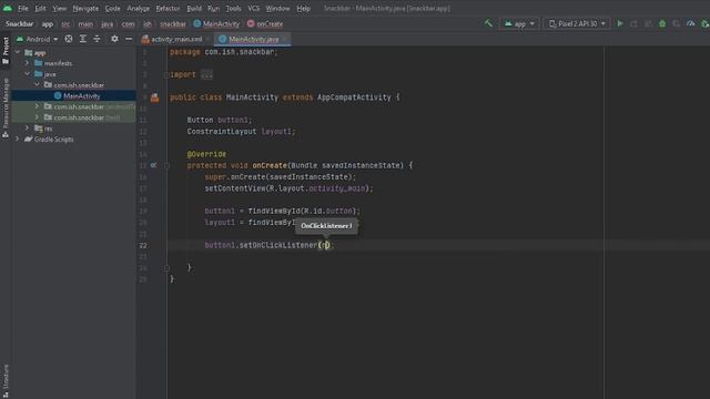 Snackbar WITH Custom Text in Android Studio (Tutorial) смотреть онлайн