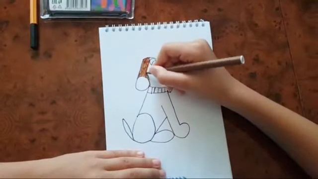 Как нарисовать собаку из цифр? Рисунок из цифры 6 и цифры 2. смотреть онлайн