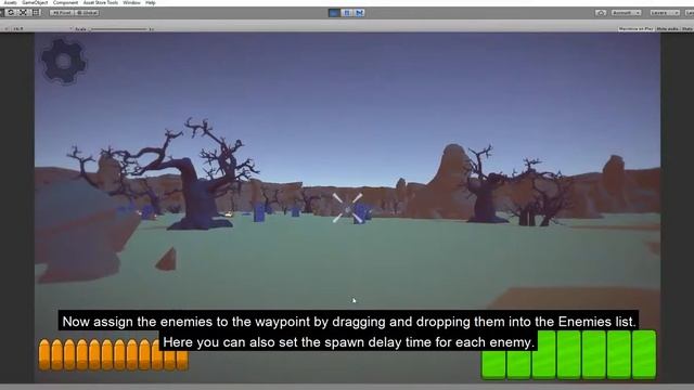 On Rails Shooter - Creating a new level with enemies and pickups смотреть онлайн