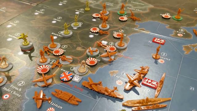 Japan Turn #1 (J1) - Global 40 Axis and Allies Solitaire Game #1 смотреть онлайн