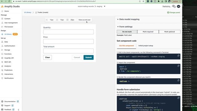 AWS Amplify Application - Stock Trades Records Application | Learn Amplify Studio - In Hindi смотреть онлайн