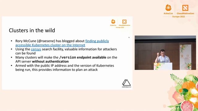 Threat Modelling Kubernetes: A Lightspeed Introduction - Lewis Denham-Parry, Control Plane смотреть онлайн