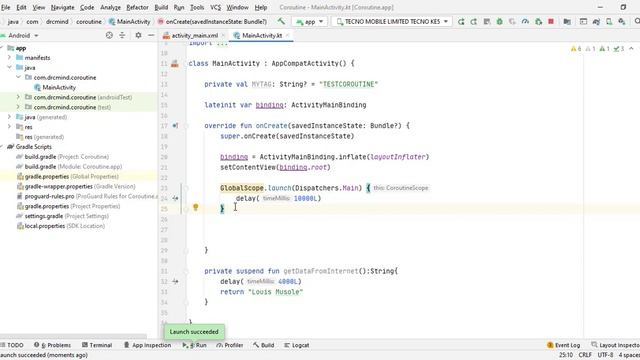Android coroutine Ep5 l Créer un coroutine avec la fonction runBloking | tuto français смотреть онлайн