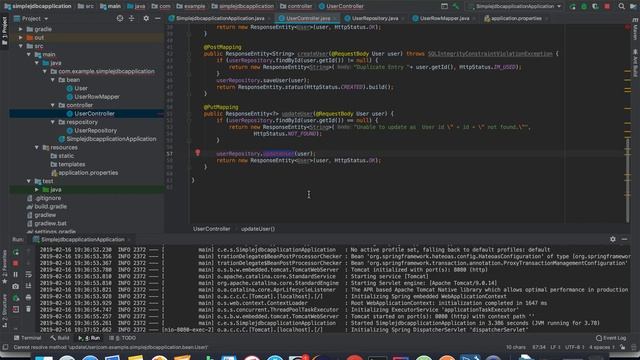 Spring boot REST api + MySql + jdbc template - part 2 смотреть онлайн