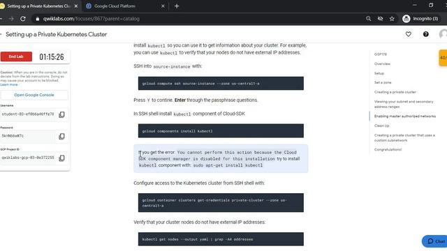 GSP178 | Setting up a Private Kubernetes Cluster | Security & Identity Fundamentals #7 смотреть онлайн