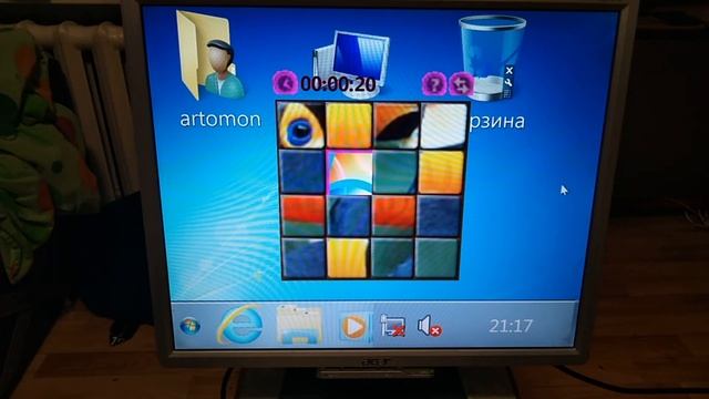 Windows 7 C огромным шрифтом 2.0 на реальном ПК