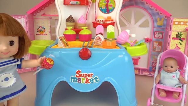 Baby Doll Ice Cream Shop And Cooking Play