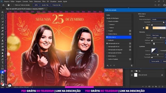 COMO FAZER FLYER DE NATAL | Photoshop | PSD FREE смотреть онлайн