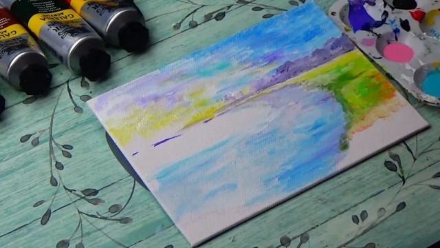 Рисуем пейзаж || Раннее утро смотреть онлайн