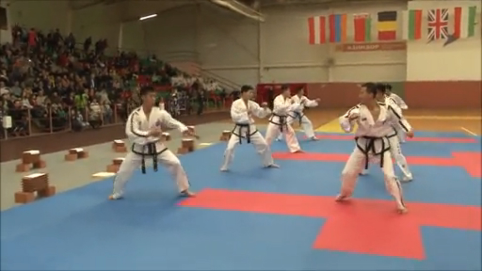 North Korea Taekwon do ITF (Taekwondo techniques) смотреть онлайн