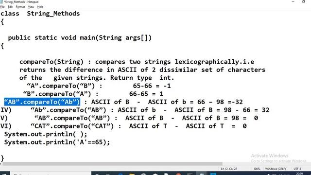 ICSE JAVA String Comparison смотреть онлайн