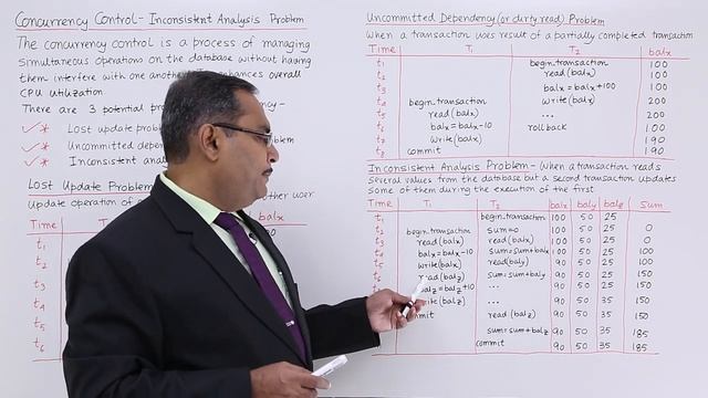 DBMS - Concurrency Control – Inconsistent Analysis problem смотреть онлайн