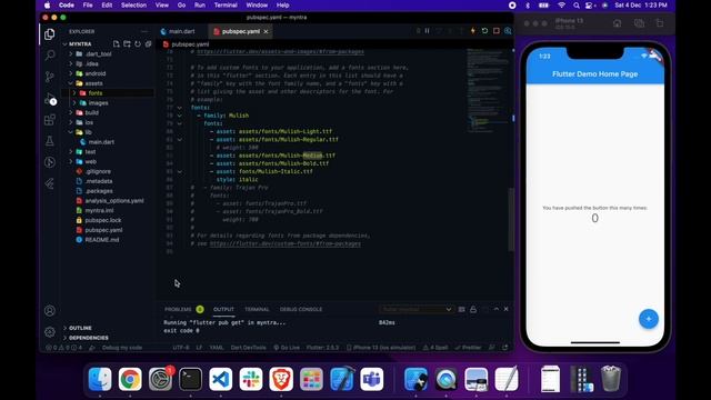 Flutter - Setting up the Fonts and project structure || Google Fonts || Shopping App #01 смотреть онлайн