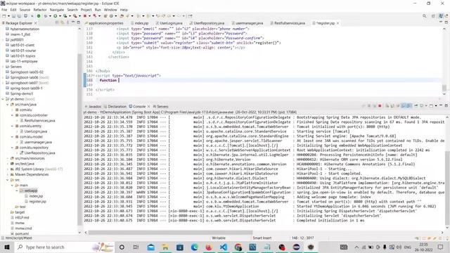 jfsd login , register and home page with database connection | converting html to jsp | смотреть онлайн