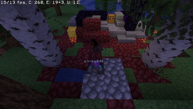 Майнкрафт выживание. два простых генератора блоков булыжника и базальта. смотреть онлайн