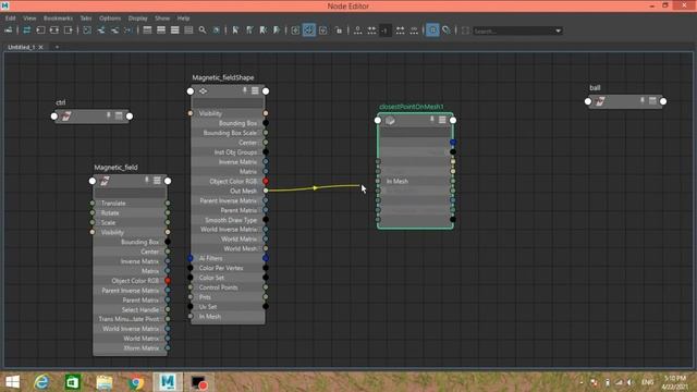 Creating a magnetic field with maya 2022 decomposematrix & Closestpointonmash(maya utility node) смотреть онлайн