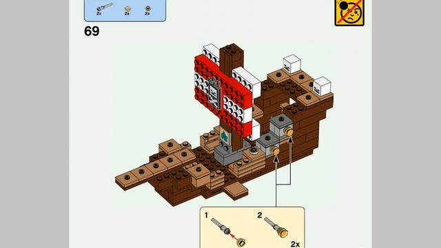LEGO 21152 INSTRUCTIONS - Minecraft - Pirate Ship ( 2019 ) смотреть онлайн