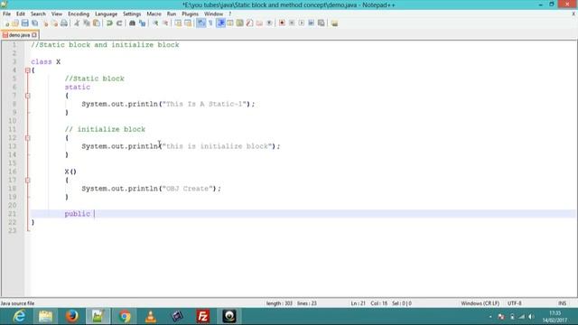 Static and initialize block in JAVA смотреть онлайн