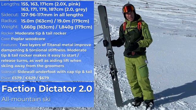 Tested: Faction Dictator 2.0 / 2.0 X 2021 all-mountain ski смотреть онлайн