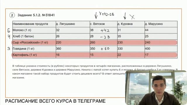 Номер 5 из ОГЭ по Математике. Задание 5.1.2. Номер 31841 смотреть онлайн