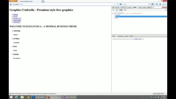 PSD to HTML Part 1 Content to HTML