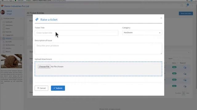 Helpdesk Raise a Ticket смотреть онлайн