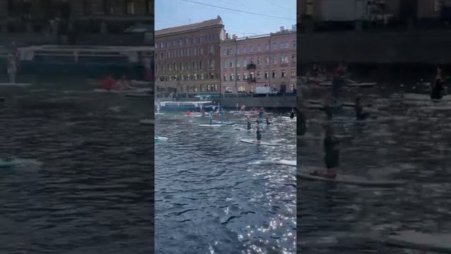 Фестиваль сапсерфинга в Питере 2022 | семейные выходные | Фонтанка SUP смотреть онлайн