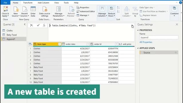 How To append 2 tables as a new table | Power BI Append as a new смотреть онлайн
