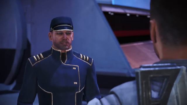 Mass Effect 1 Legendary Edition Rear Admiral Mikhailovich Inspects The Normandy смотреть онлайн