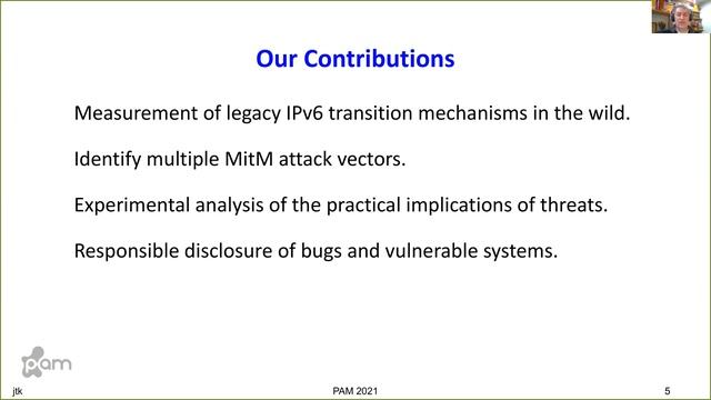 PAM 2021: Plight at the End of the Tunnel: Legacy IPv6 Transition Mechanisms in the Wild смотреть онлайн