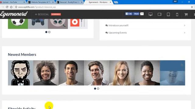 Besocial BuddyPress Social Network & Community WordPress Theme смотреть онлайн